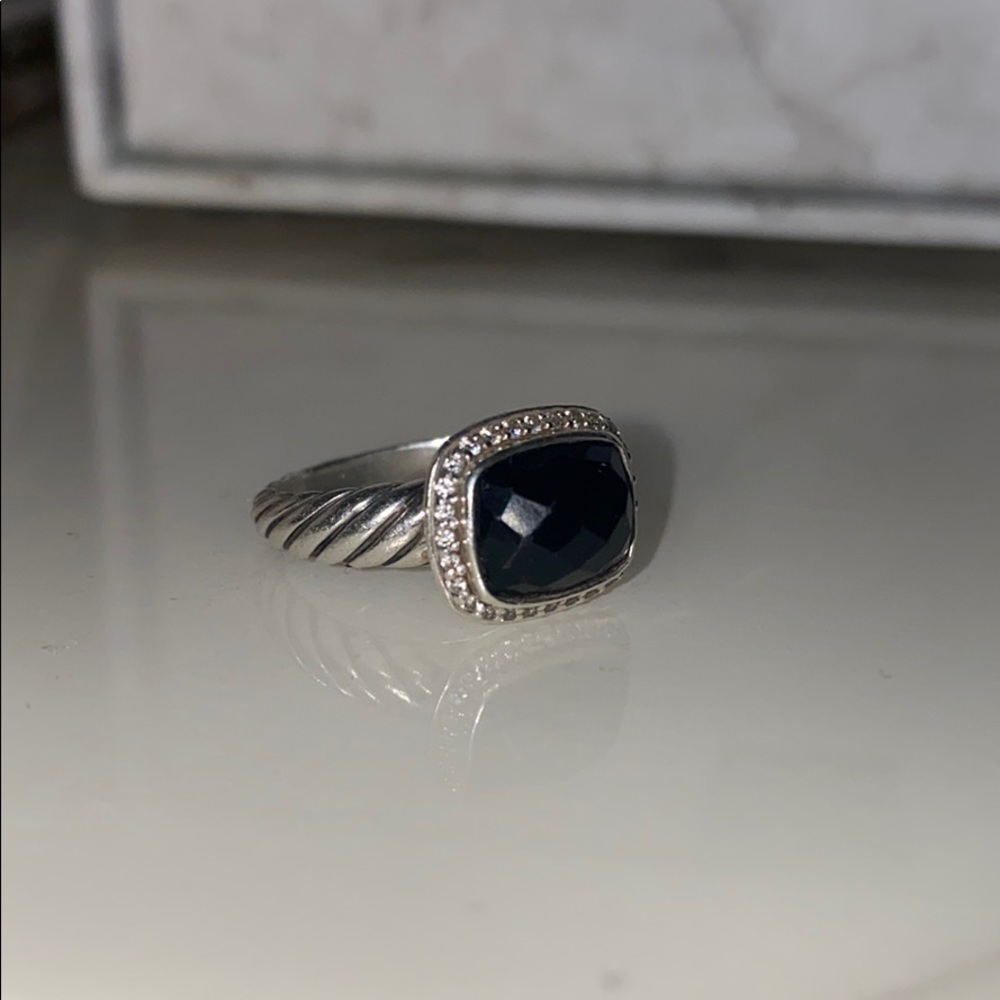 David Yurman black Onxy ring